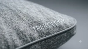 A versatile memory foam camping pillow being used for comfortable glamping and outdoor festival camping.