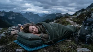 Testing the best compressible camping pillow for backpacking on a Scottish moor